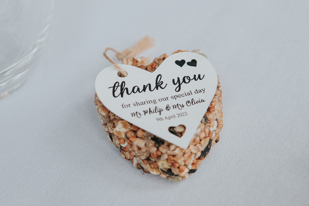 Real Wedding Melanie Barnfield Welbeck Manor Favour