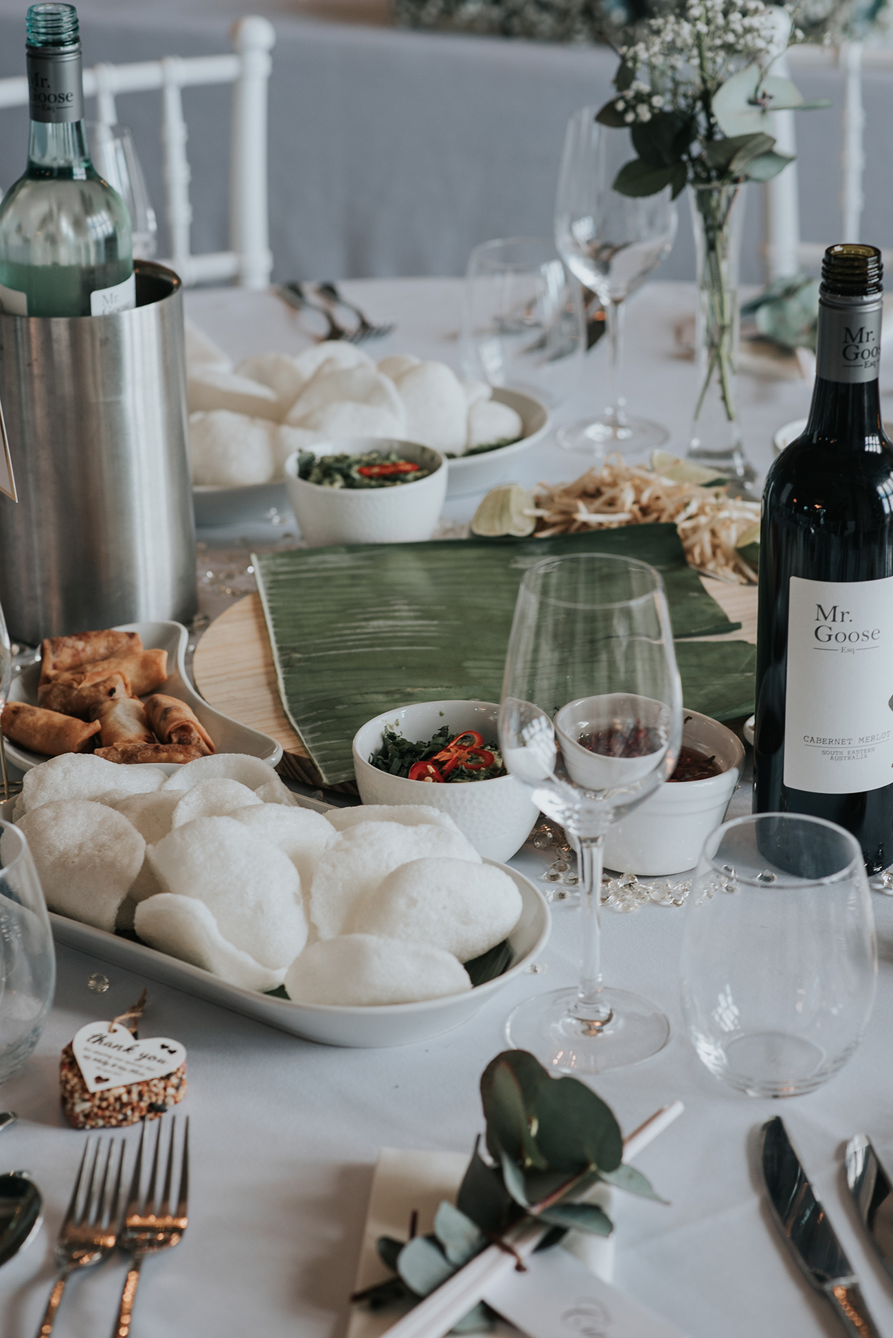 Real Wedding Melanie Barnfield Welbeck Manor Food