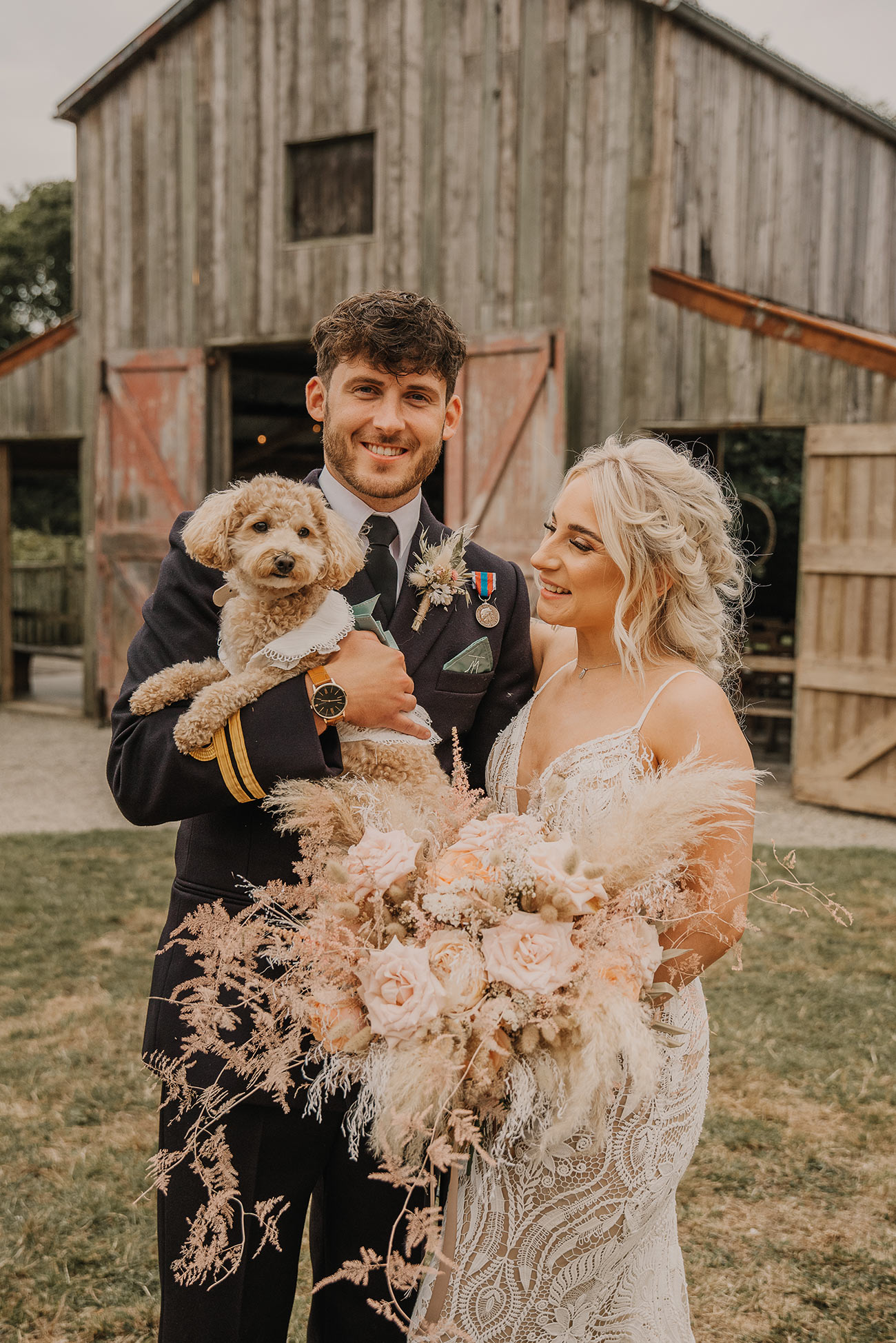 Real Wedding Nancarrow Farm Cornwall Bride Groom Rustic Boho11