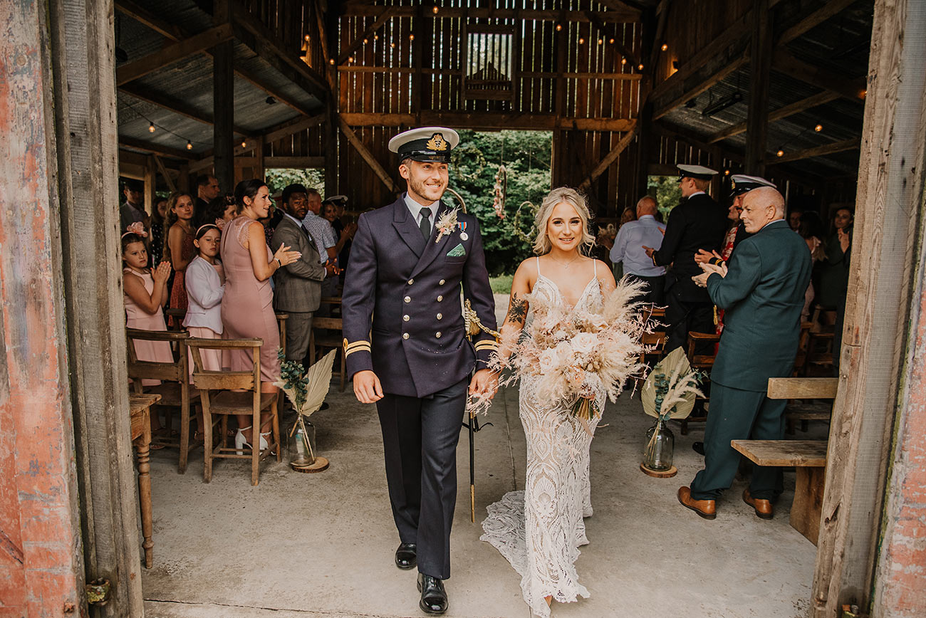 Real Wedding Nancarrow Farm Cornwall Bride Groom Rustic Boho13