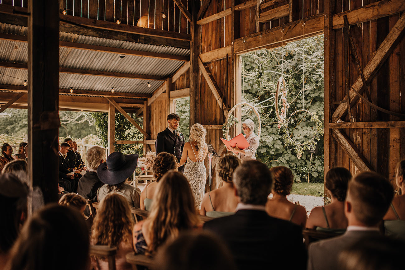 Real Wedding Nancarrow Farm Cornwall Bride Groom Rustic Boho19