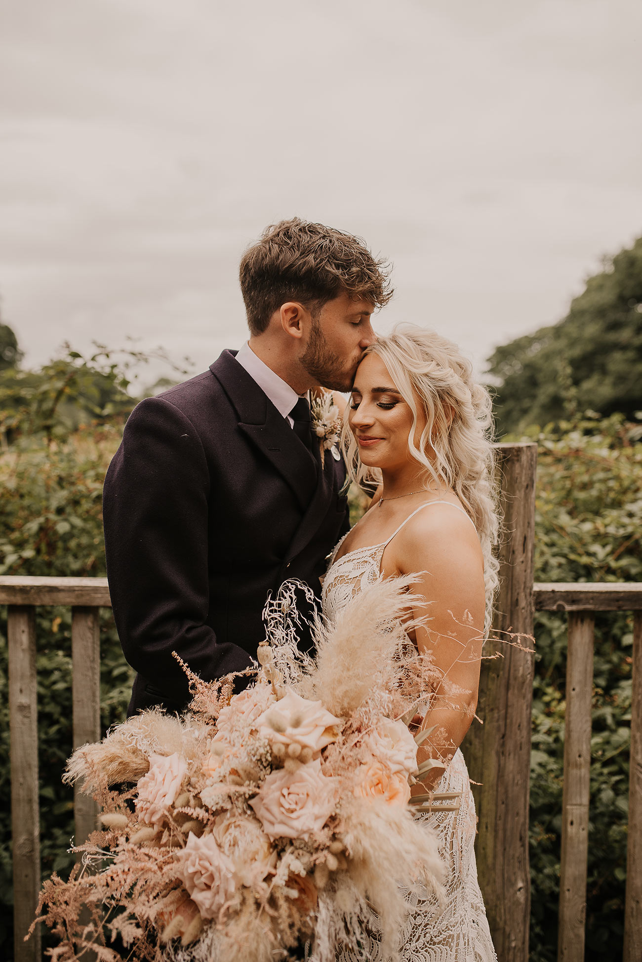 Real Wedding Nancarrow Farm Cornwall Bride Groom Rustic Boho7