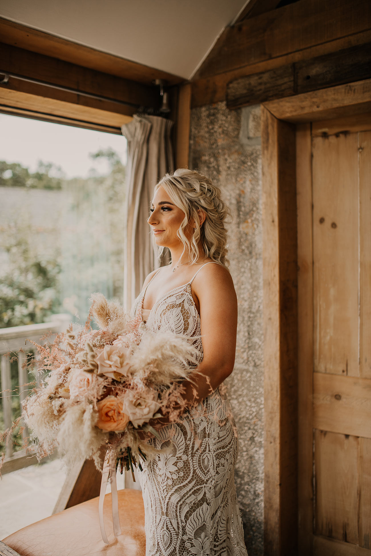 Real Wedding Nancarrow Farm Cornwall Bride Groom Rustic Boho8