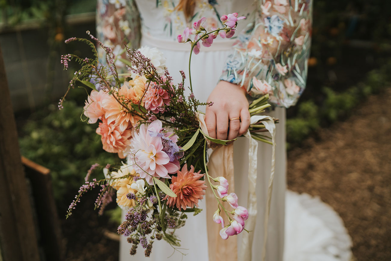 Real Wedding Nancarrow Farm Cornwall Flowers Bride Groom Reception Food Drink12