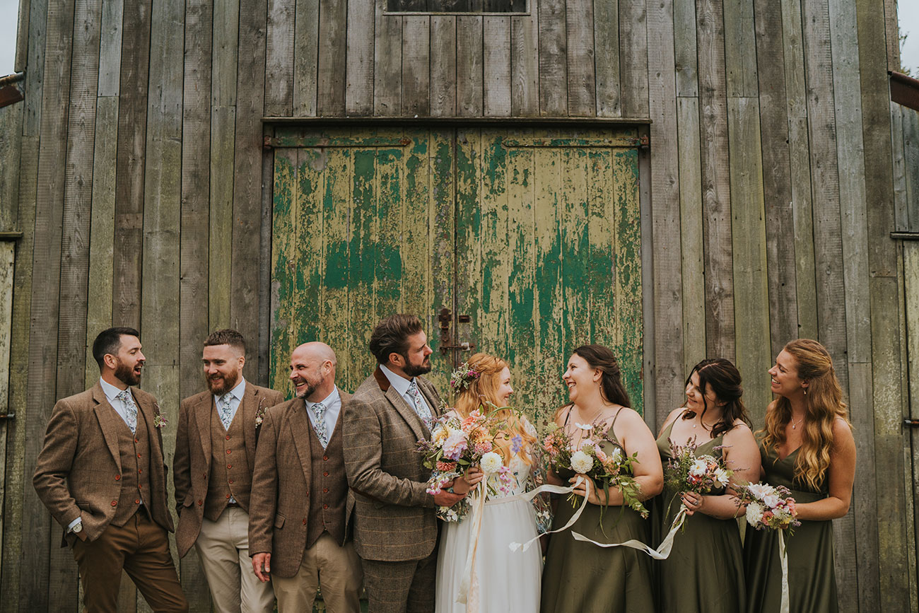 Real Wedding Nancarrow Farm Cornwall Flowers Bride Groom Reception Food Drink14