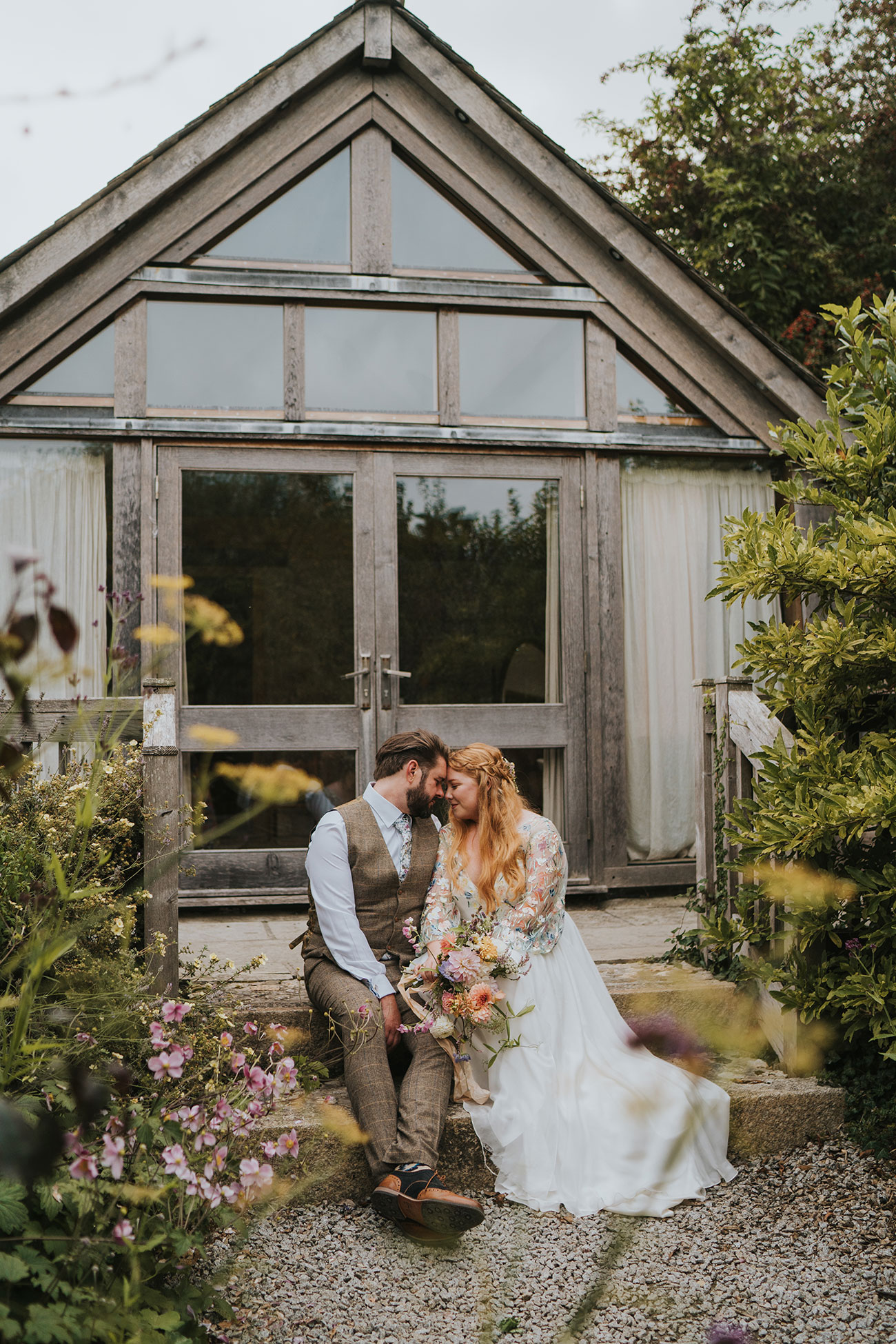 Real Wedding Nancarrow Farm Cornwall Flowers Bride Groom Reception Food Drink16