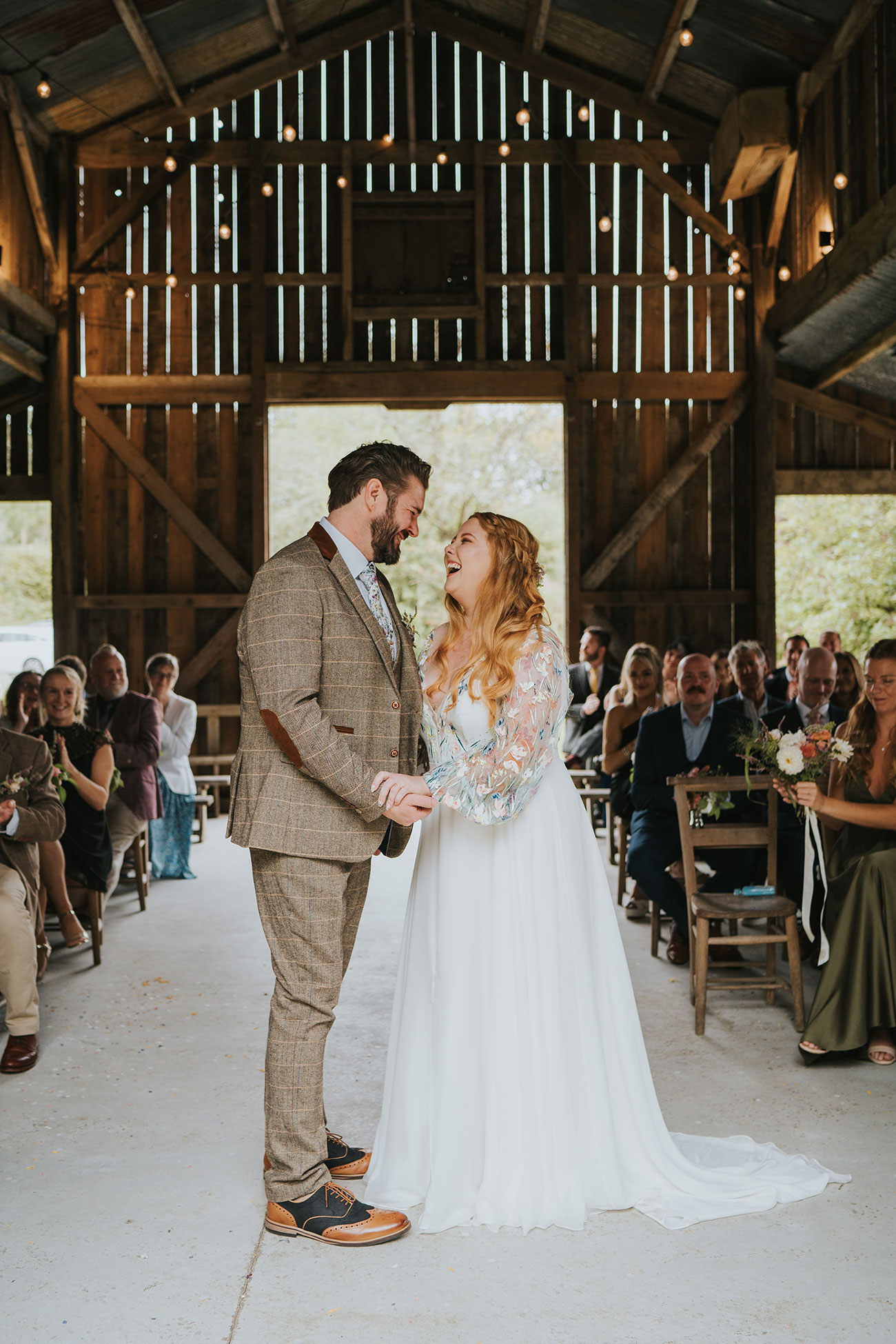 Real Wedding Nancarrow Farm Cornwall Flowers Bride Groom Reception Food Drink7