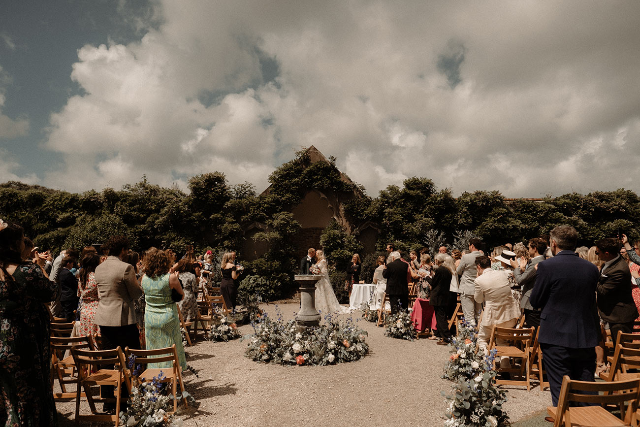 Real Wedding Pencarrow Cornwall Bride Groom Ceremony1