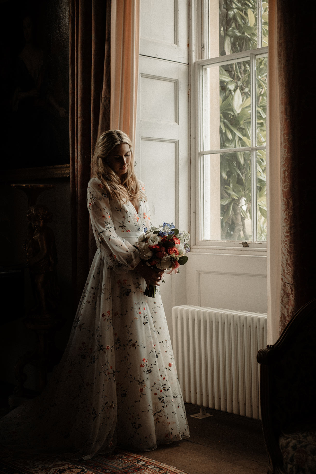 Real Wedding Pencarrow Cornwall Bride