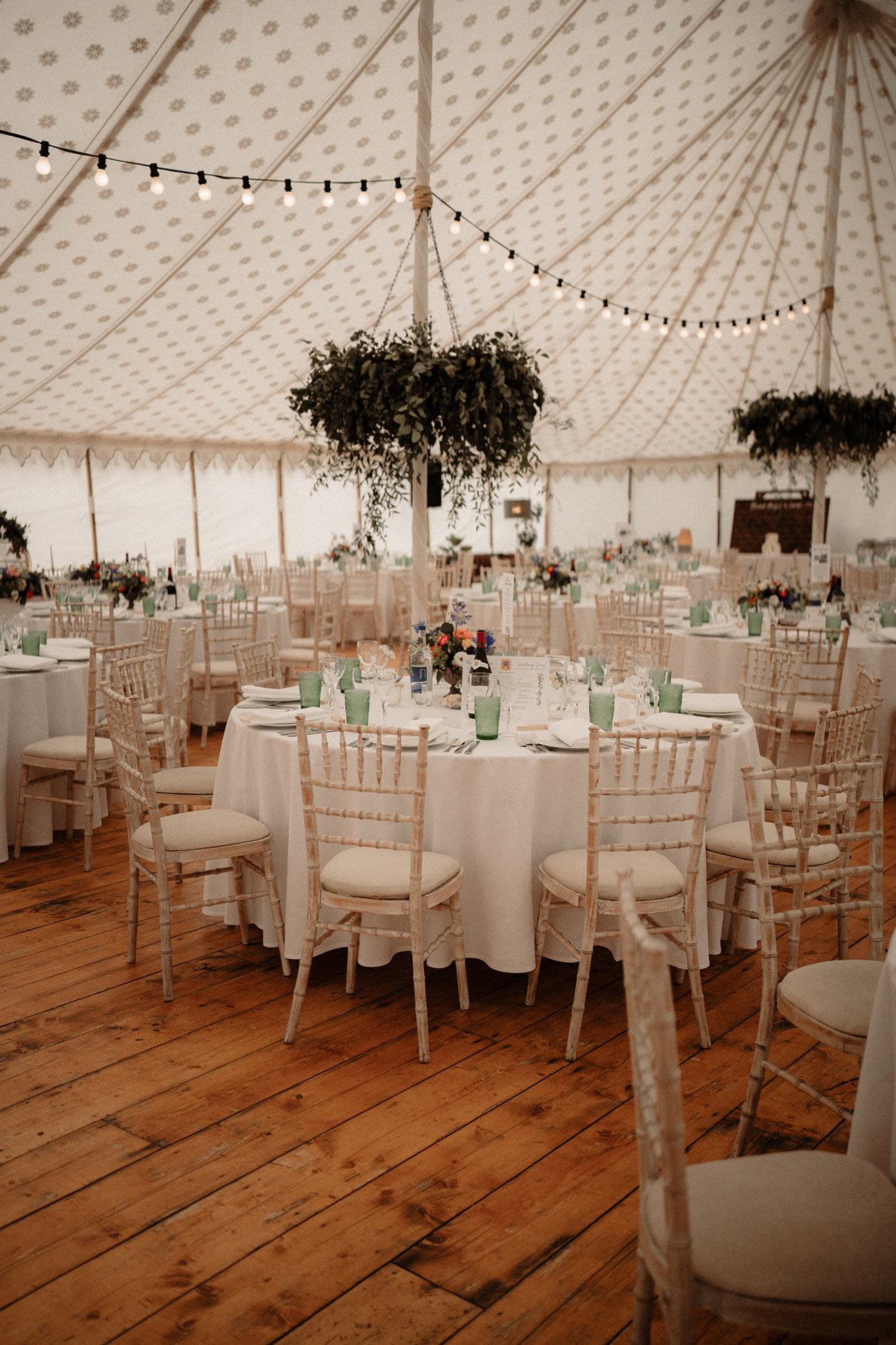 Real Wedding Pencarrow Cornwall Venue Tables Festival Flowers