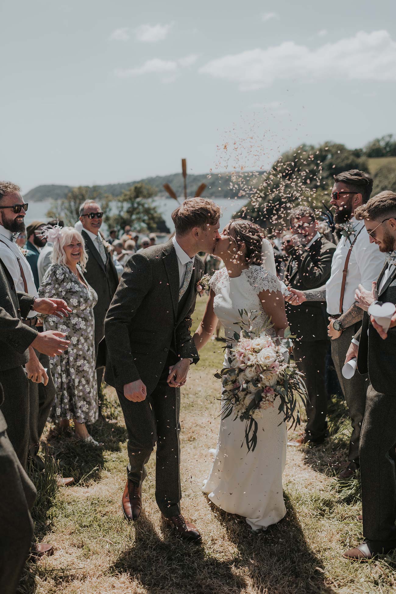 Real Wedding Porthleven Cornwall Bride Groom Wed24
