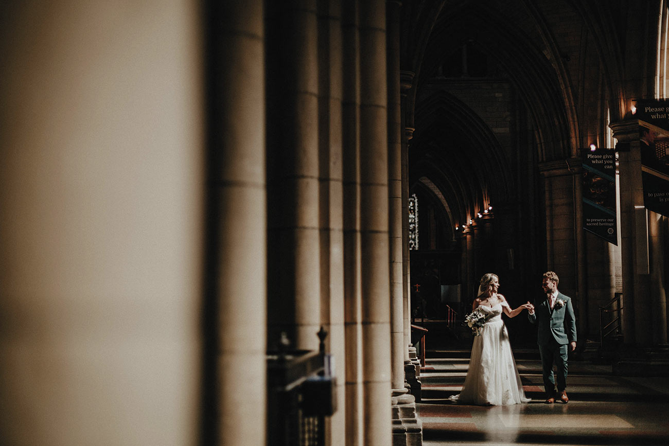 Real Wedding Scorrier House Cornwall Wed Bride Groom19