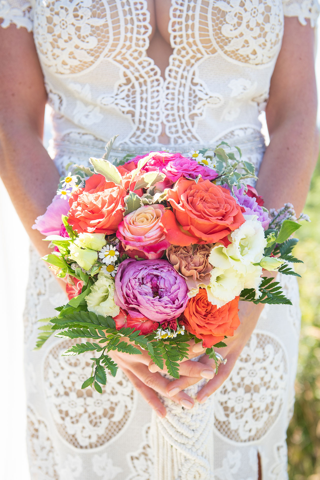 Real Wedding The Venue Coxleigh Devon Festival Garden Bride Groom16