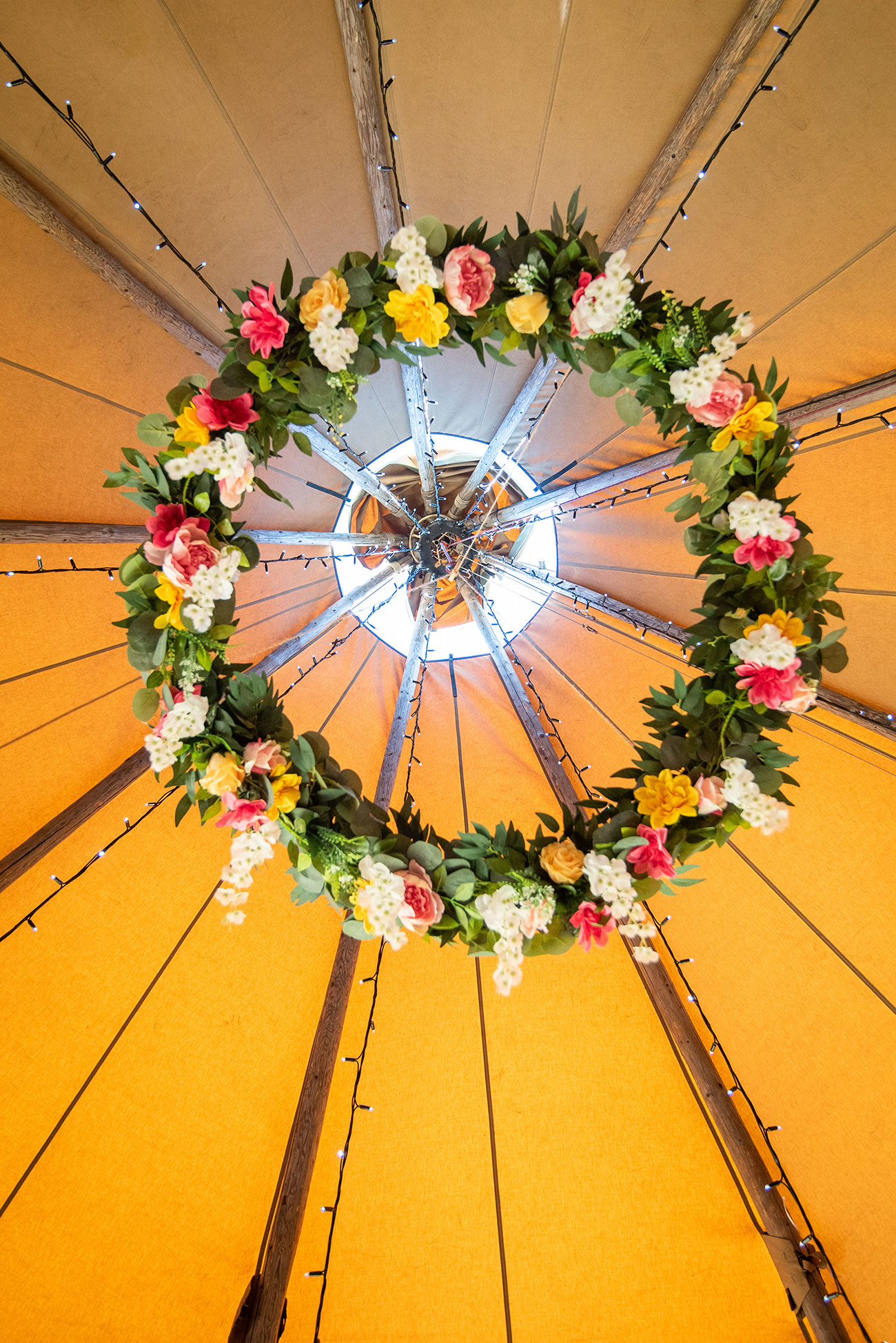 Real Wedding The Venue Coxleigh Devon Festival Garden Bride Groom17