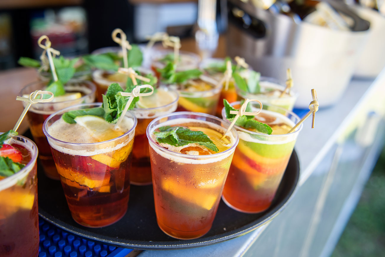 Real Wedding The Venue Coxleigh Devon Festival Garden Bride Groom5