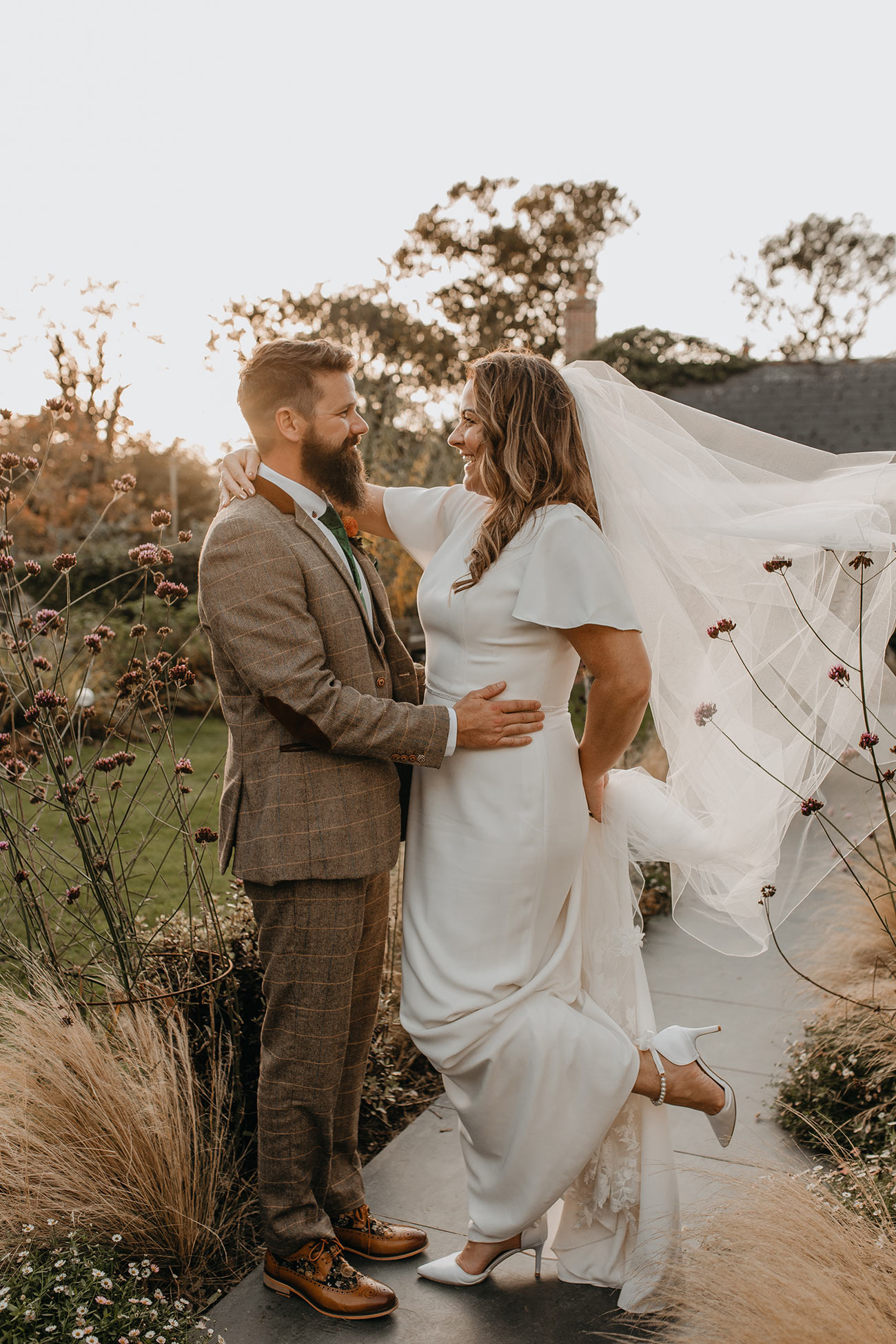 Real Wedding Treseren Cornwall Wed Autumnal Bride Groom3