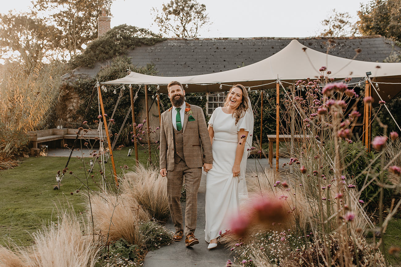 Real Wedding Treseren Cornwall Wed Autumnal Bride Groom4