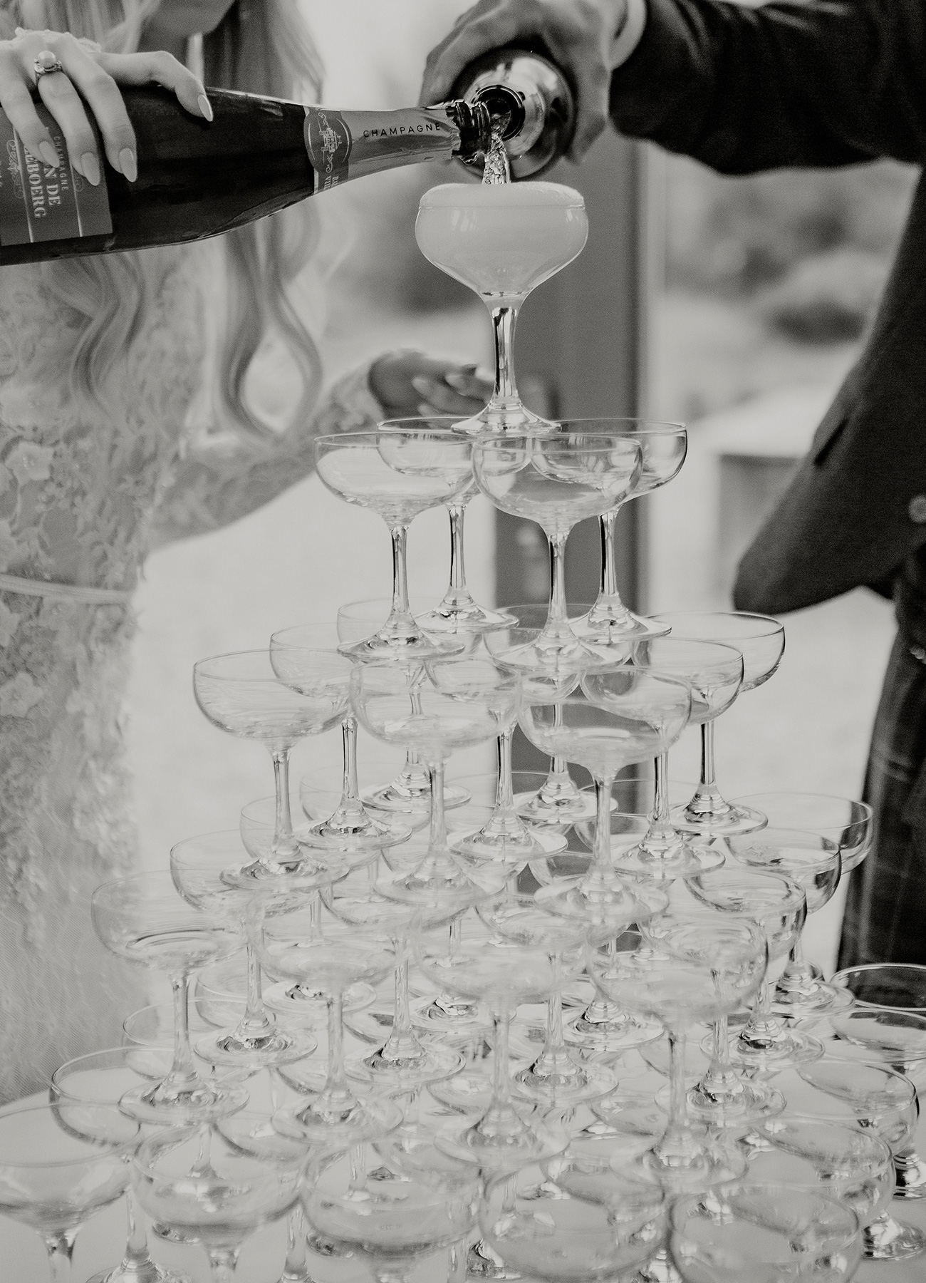 Real Wedding Trevenna Champagne