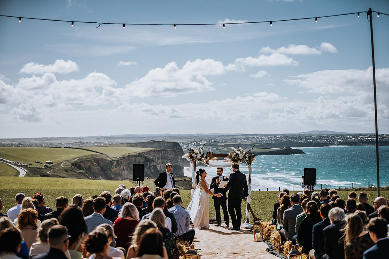 Real Wedding Wed Watergate Bay Cornwall Coastal Bride Groom12