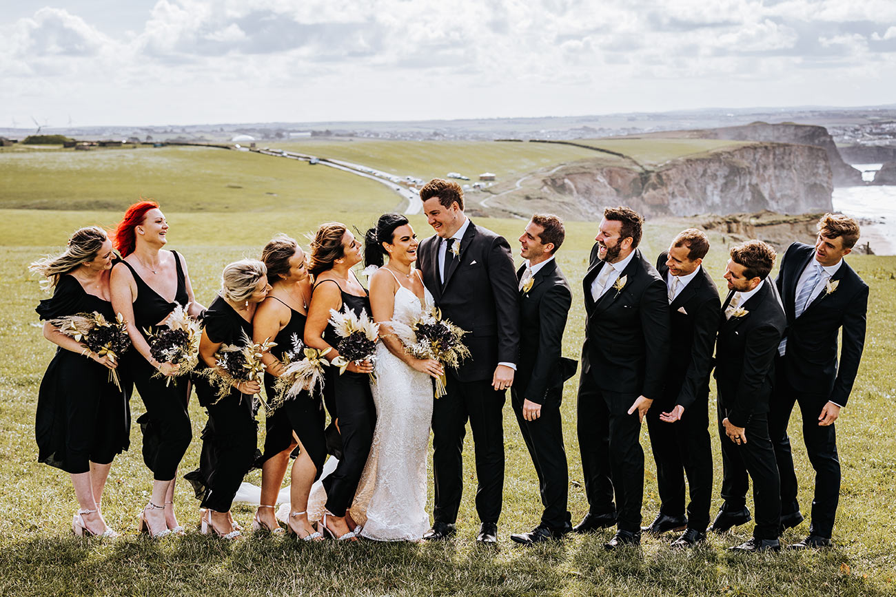 Real Wedding Wed Watergate Bay Cornwall Coastal Bride Groom8