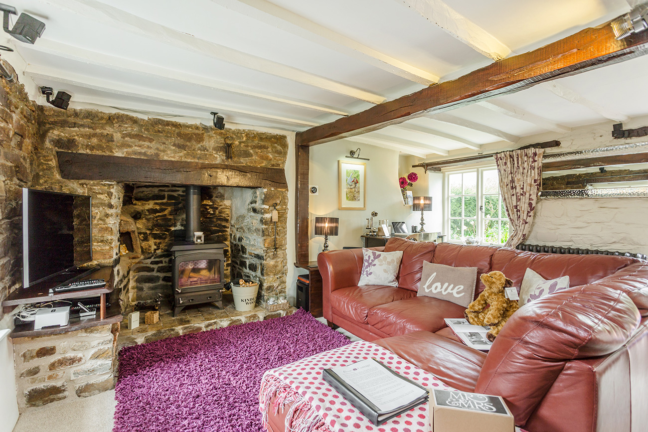 Rose Cottage Living Area Honeymoons Devon