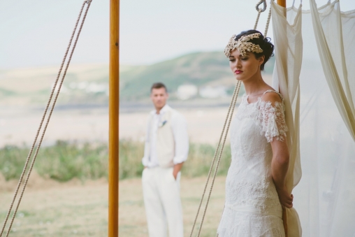 Seaside Weddings Devon Vintage Marquee Weddings Devon5