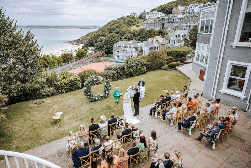 Beach Wedding Venue In Cornwall Harbour Hotel St Ives