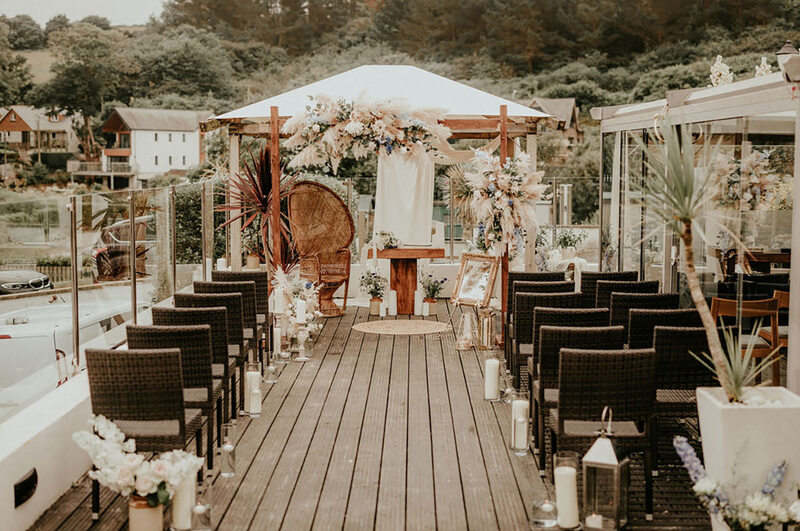 Beach Wedding Venue In Cornwall The Cove at Maenporth
