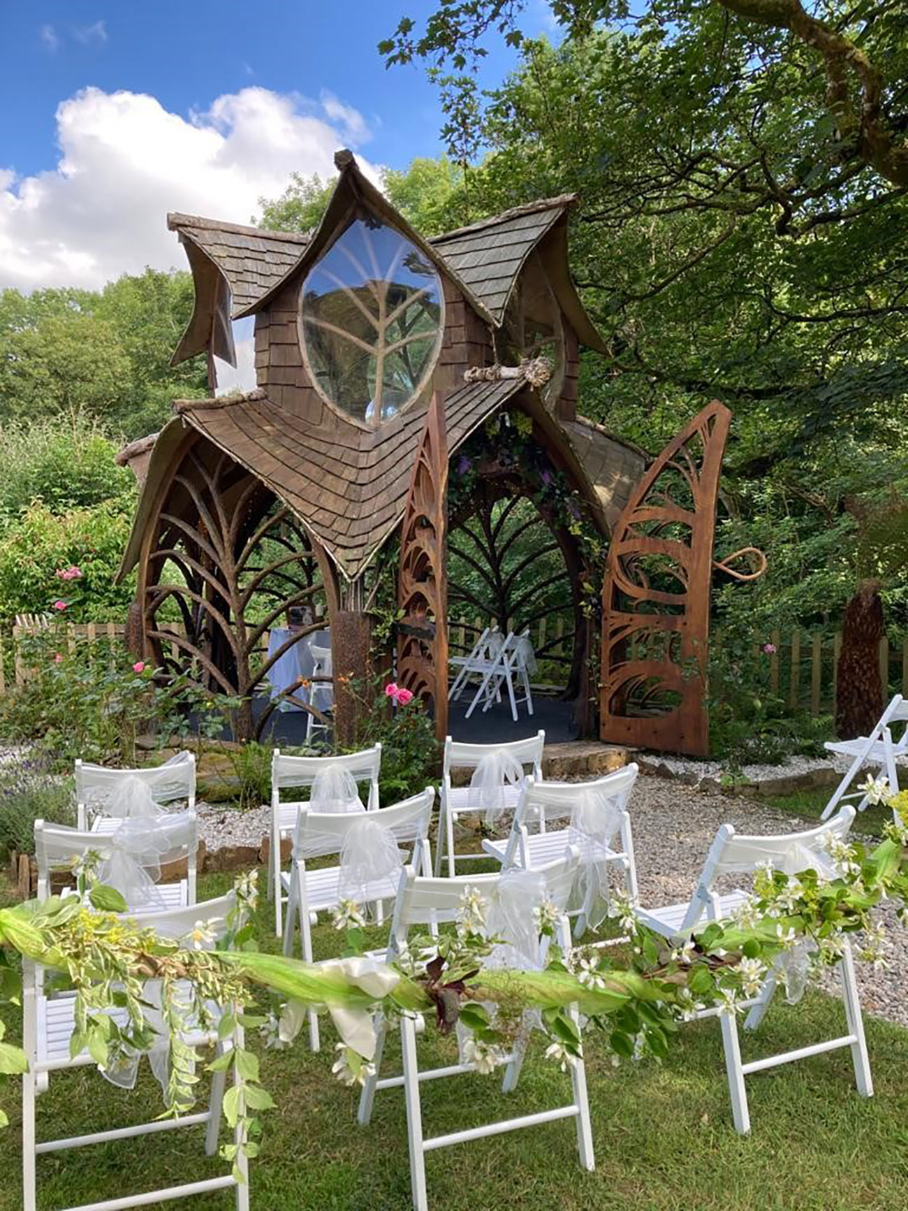 St Nectans Glen Waterfall Wedding Wedding Bride Groom3