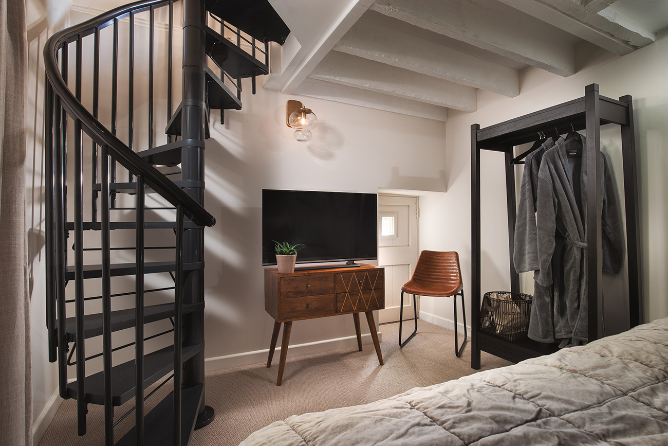 The Old Apple Store Stairs Devon Honeymoon1