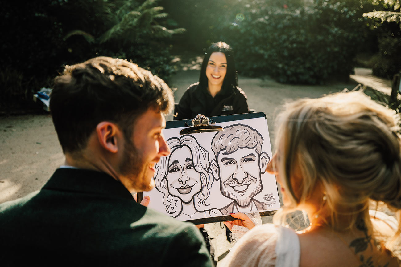 Think Pink Wedding Styling Red Fuschia Heligan Gardens Bride Groom14