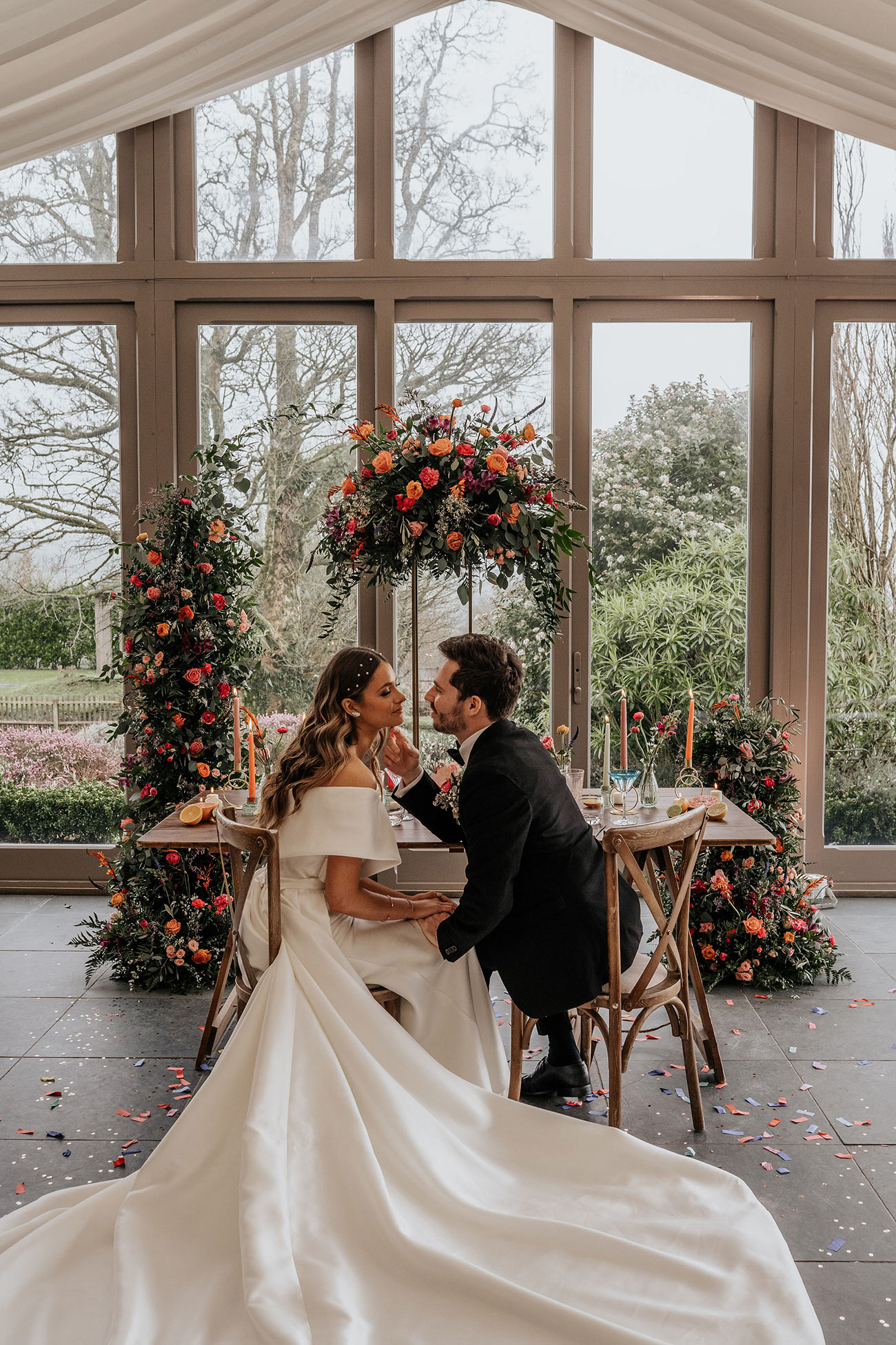 Trevenna Styled Shoot Wedding Colourful Fun Vibes Styling Bride Groom13