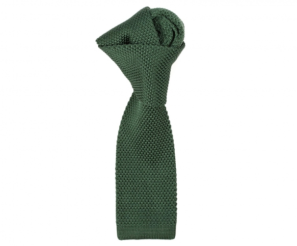 Walker Slater Slim Silk Knit Tie Green