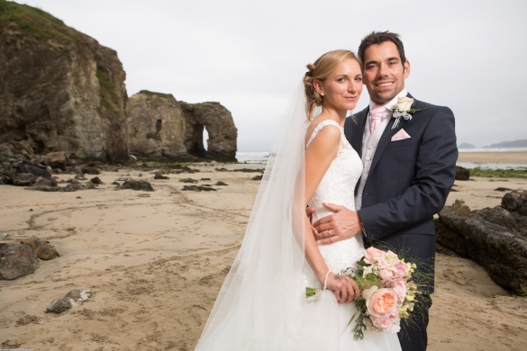 Wedding At St Pirans Church Cornwall2