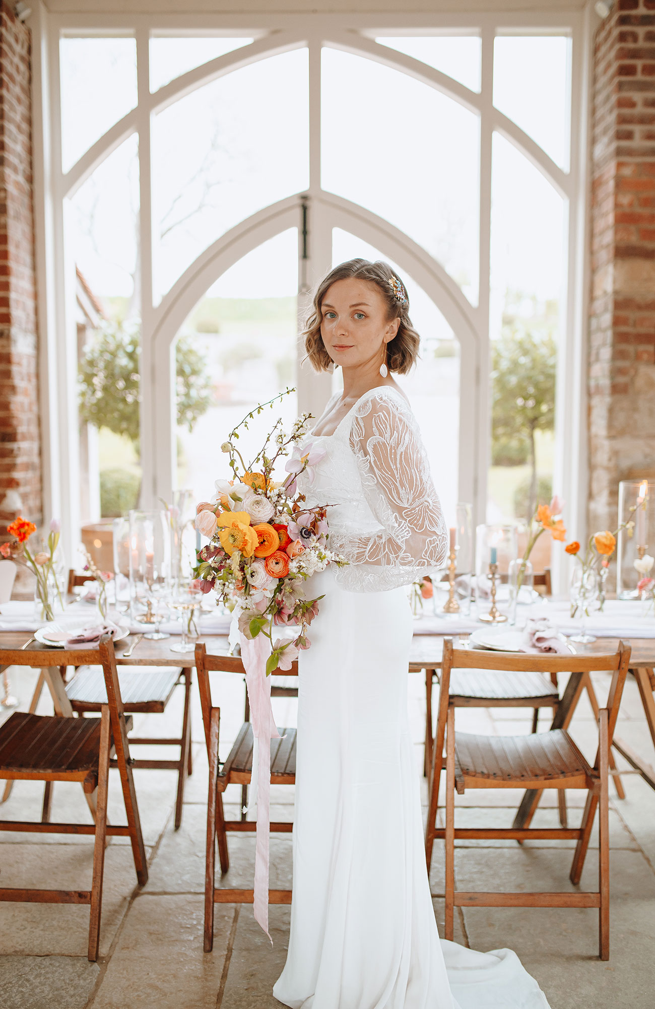 Wedding Styled Shoot Rustic Natural Florals Barn13