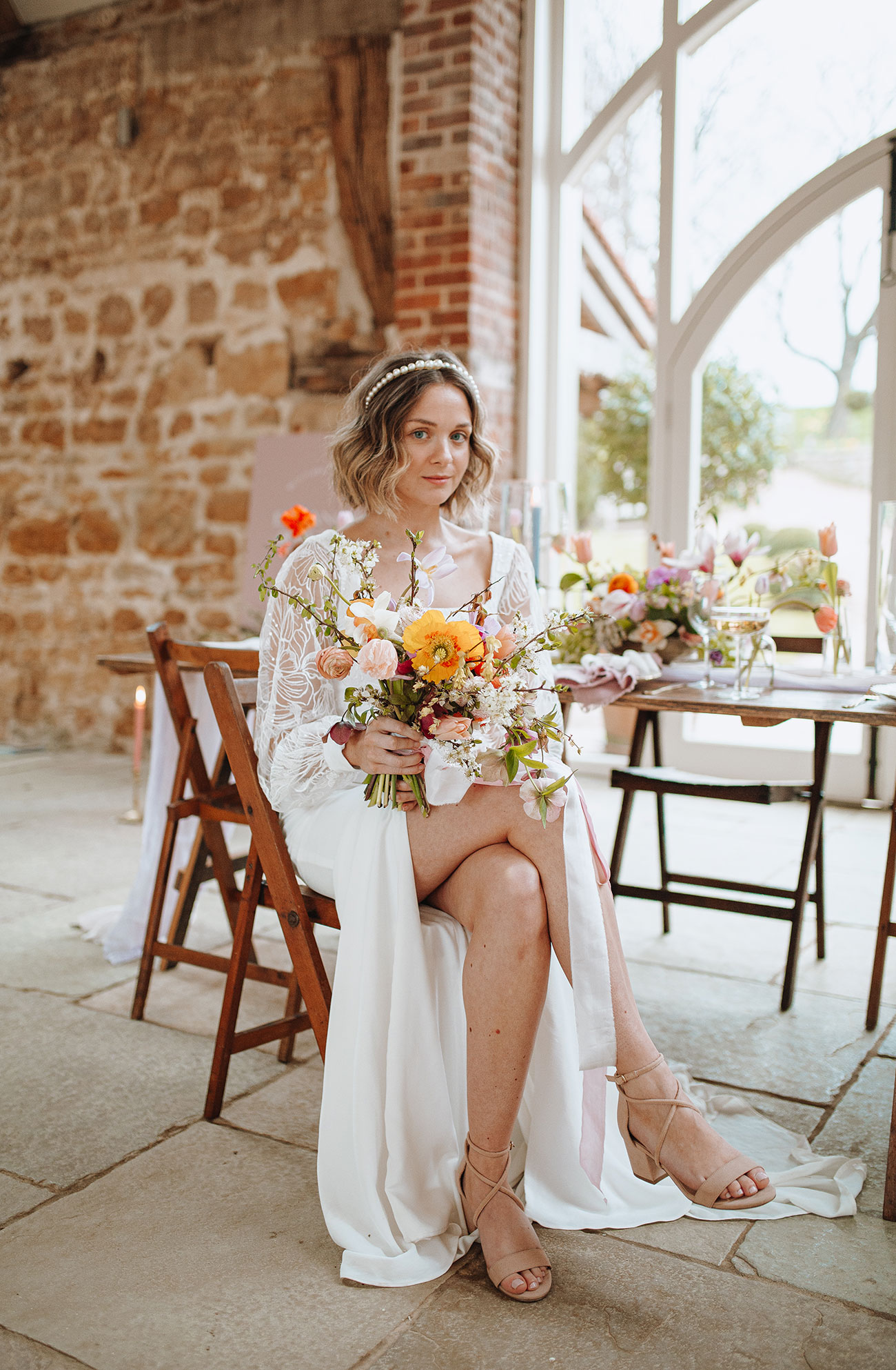 Wedding Styled Shoot Rustic Natural Florals Barn15