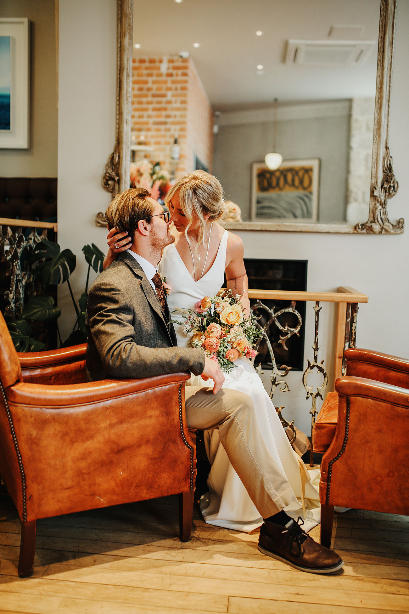 Wedding Styling Host St Ives Cornwall Contemporary Industrial Bride Groom1