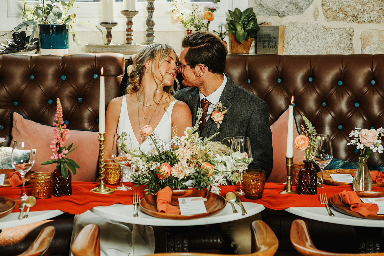 Wedding Styling Host St Ives Cornwall Contemporary Industrial Bride Groom19