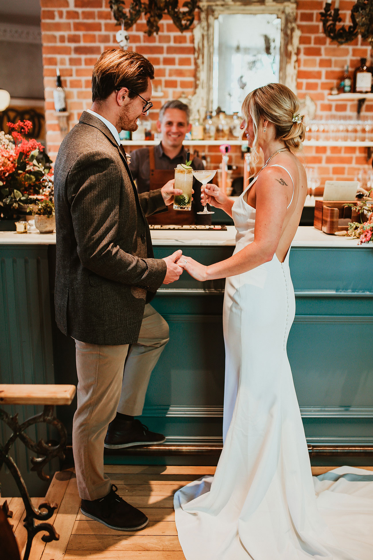 Wedding Styling Host St Ives Cornwall Contemporary Industrial Bride Groom2