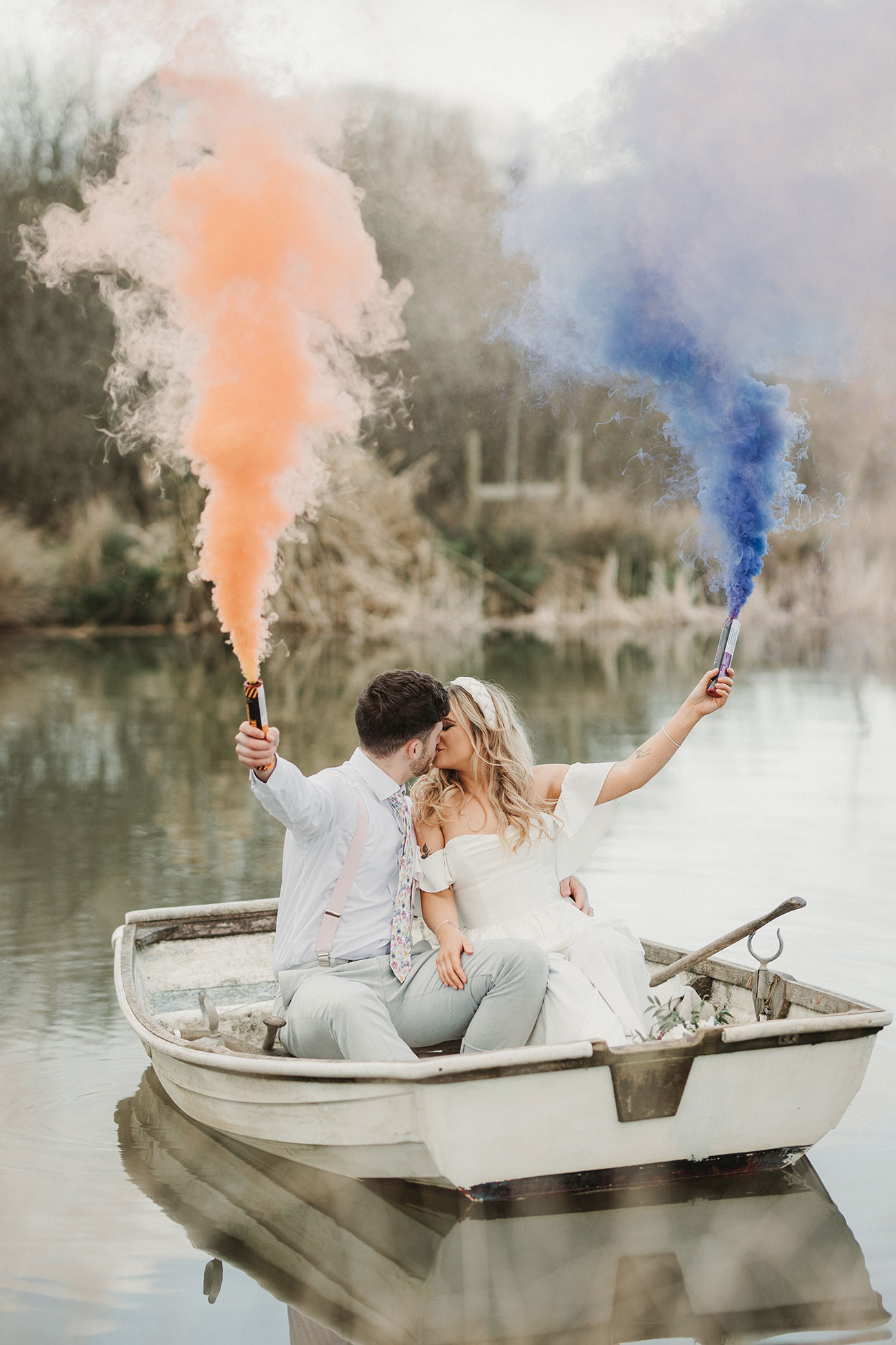 Wedding Styling Lakeside Natural Rustic Bride Groom Cornwall22